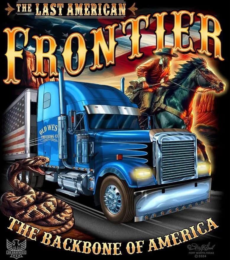 ภาพต้นฉบับลาย THE LAST AMERICAN FRONTIER วาดโดย Steve McDonald