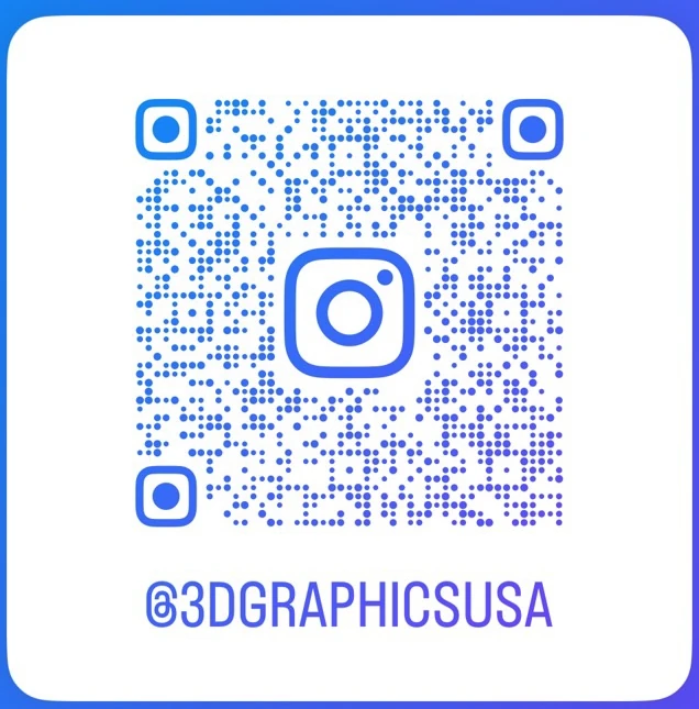 QR code Instagram @3dgraphicsusa